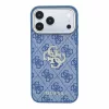 GUESS Pu 4G Strass Metal Logo tok, Apple iPhone 18 Pro Max - kék