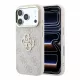 GUESS Pu 4G Strass Metal Logo tok, Apple iPhone 18 Pro Max - rózsaszín