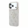 GUESS Pu 4G Strass Metal Logo tok, Apple iPhone 18 Pro Max - rózsaszín