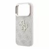 GUESS Pu 4G Strass Metal Logo tok, Apple iPhone 18 Pro Max - rózsaszín