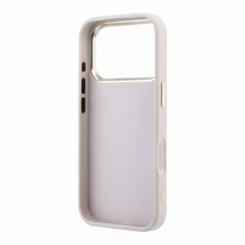 GUESS Pu 4G Strass Metal Logo tok, Apple iPhone 18 Pro Max - rózsaszín