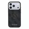 GUESS Pu 4G Resin Metal Logo tok, iPhone 18 Pro Max - fekete