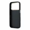GUESS Pu 4G Resin Metal Logo tok, iPhone 18 Pro Max - fekete