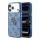 GUESS Pu 4G Resin Metal Logo tok, iPhone 18 Pro Max - kék