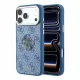 GUESS Pu 4G Resin Metal Logo tok, iPhone 18 Pro Max - kék