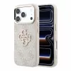 GUESS Pu 4G Resin Metal Logo tok, iPhone 18 Pro Max - rózsaszín