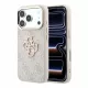 GUESS Pu 4G Resin Metal Logo tok, iPhone 18 Pro Max - rózsaszín