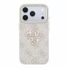 GUESS Pu 4G Resin Metal Logo tok, iPhone 18 Pro Max - rózsaszín