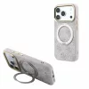 GUESS Pu 4G Ring Stand MagSafe tok, Apple iPhone 18 Pro Max - rózsaszín