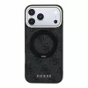 GUESS Pu 4G Ring Stand MagSafe tok, iPhone 18 Pro Max - fekete