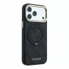 GUESS Pu 4G Ring Stand MagSafe tok, iPhone 18 Pro Max - fekete