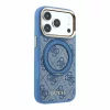 GUESS Pu 4G Ring Stand MagSafe tok, Apple iPhone 18 Pro Max - kék