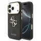 GUESS Pu Leather 4G Metal Logo Gold Frame tok, iPhone 18 Pro - fekete