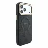 GUESS Pu Leather 4G Gold Frame Embossed MagSafe tok, iPhone 18 Pro Max - fekete