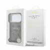 GUESS Pu Leather 4G Gold Frame Embossed MagSafe tok, iPhone 18 Pro Max - barna