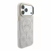GUESS Pu Leather 4G Gold Frame Embossed MagSafe tok, iPhone 18 Pro Max - rózsaszín