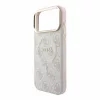 GUESS Pu Leather 4G Gold Frame Embossed MagSafe tok, iPhone 18 Pro Max - rózsaszín