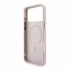 GUESS Pu Leather 4G Gold Frame Embossed MagSafe tok, iPhone 18 Pro Max - rózsaszín