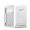 GUESS Pu Leather 4G Gold Frame Embossed MagSafe tok, iPhone 18 Pro Max - rózsaszín