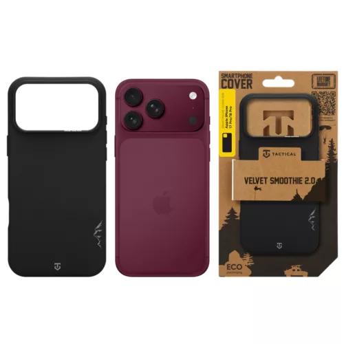 Tactical MagForce Velvet Smoothie 2.0 tok, Apple iPhone 17 Pro / 18 Pro - Asphalt