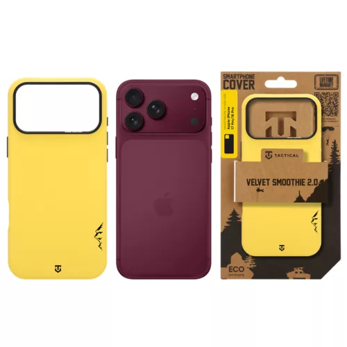 Tactical MagForce Velvet Smoothie 2.0 tok, Apple iPhone 17 Pro / 18 Pro - Banana