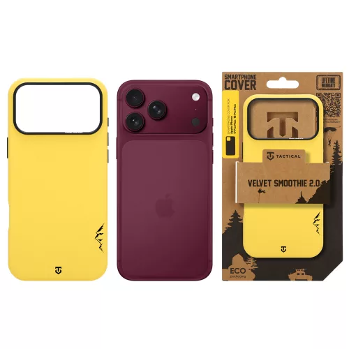 Tactical MagForce Velvet Smoothie 2.0 tok, Apple iPhone 17 Pro Max / 18 Pro Max - Banana