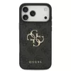 GUESS Pu 4G Metal Logo tok, iPhone 18 Pro Max - szürke
