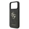 GUESS Pu 4G Metal Logo tok, iPhone 18 Pro Max - szürke