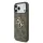 GUESS Pu 4G Metal Logo tok, iPhone 18 Pro - barna
