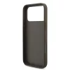 GUESS Pu 4G Metal Logo tok, iPhone 18 Pro - barna