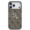 GUESS Pu 4G Metal Logo tok, iPhone 18 Pro Max - barna