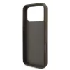 GUESS Pu 4G Metal Logo tok, iPhone 18 Pro Max - barna