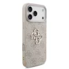 GUESS Pu 4G Metal Logo tok, iPhone 18 Pro Max - rózsaszín