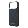 GUESS Pu Leather 4G Gold Frame MagSafe tok, iPhone 18 Pro - fekete