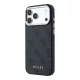 GUESS Pu Leather 4G Gold Frame MagSafe tok, iPhone 18 Pro Max - fekete