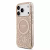 GUESS Iml Flowers Allover Strap MagSafe tok, iPhone 18 Pro - rózsaszín