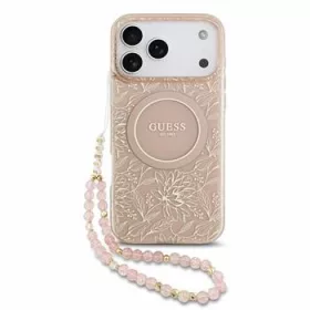   GUESS Iml Flowers Allover Strap MagSafe tok, iPhone 18 Pro Max - rózsaszín