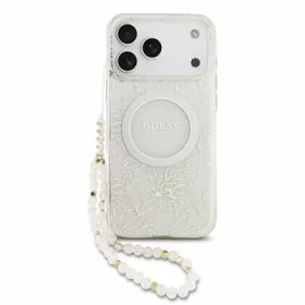   GUESS Iml Flowers Allover Strap MagSafe tok, iPhone 18 Pro Max - fehér