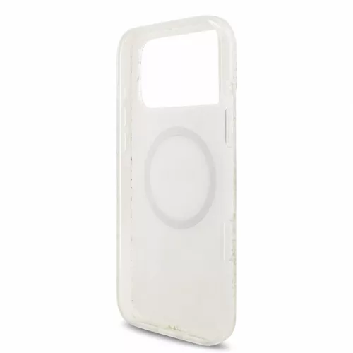 GUESS Iml Flowers Allover Strap MagSafe tok, iPhone 18 Pro Max - fehér
