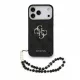 GUESS Pu 4G Metal Logo Strap tok, iPhone 18 Pro Max - fekete -