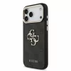 GUESS Pu 4G Metal Logo Strap tok, iPhone 18 Pro Max - fekete -