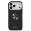GUESS Pu 4G Metal Logo Strap tok, iPhone 18 Pro Max - fekete -