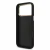 GUESS Pu 4G Metal Logo Strap tok, iPhone 18 Pro Max - fekete -