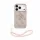 GUESS Pu 4G Metal Logo Strap tok, iPhone 18 Pro - rózsaszín