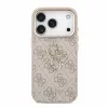 GUESS Pu 4G Metal Logo Strap tok, iPhone 18 Pro - rózsaszín