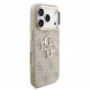 GUESS Pu 4G Metal Logo Strap tok, iPhone 18 Pro - rózsaszín