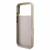 GUESS Pu 4G Metal Logo Strap tok, iPhone 18 Pro - rózsaszín
