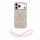 GUESS Pu 4G Metal Logo Strap tok, iPhone 18 Pro Max - rózsaszín