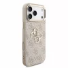 GUESS Pu 4G Metal Logo Strap tok, iPhone 18 Pro Max - rózsaszín