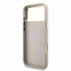 GUESS Pu 4G Metal Logo Strap tok, iPhone 18 Pro Max - rózsaszín